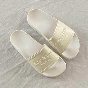 Rag & Bone Womens Pool Slide White US 8 (EU 38)